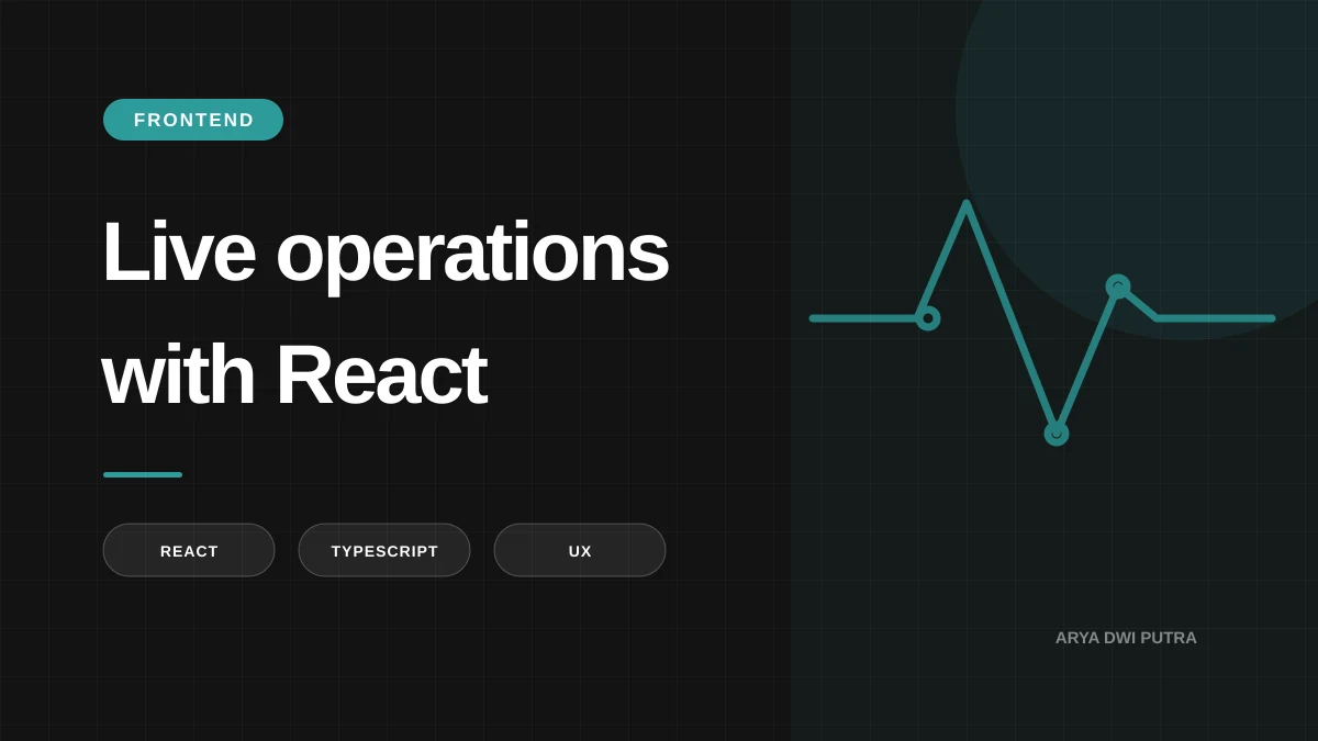 Cover art for “Building a Live Operations Dashboard with React”