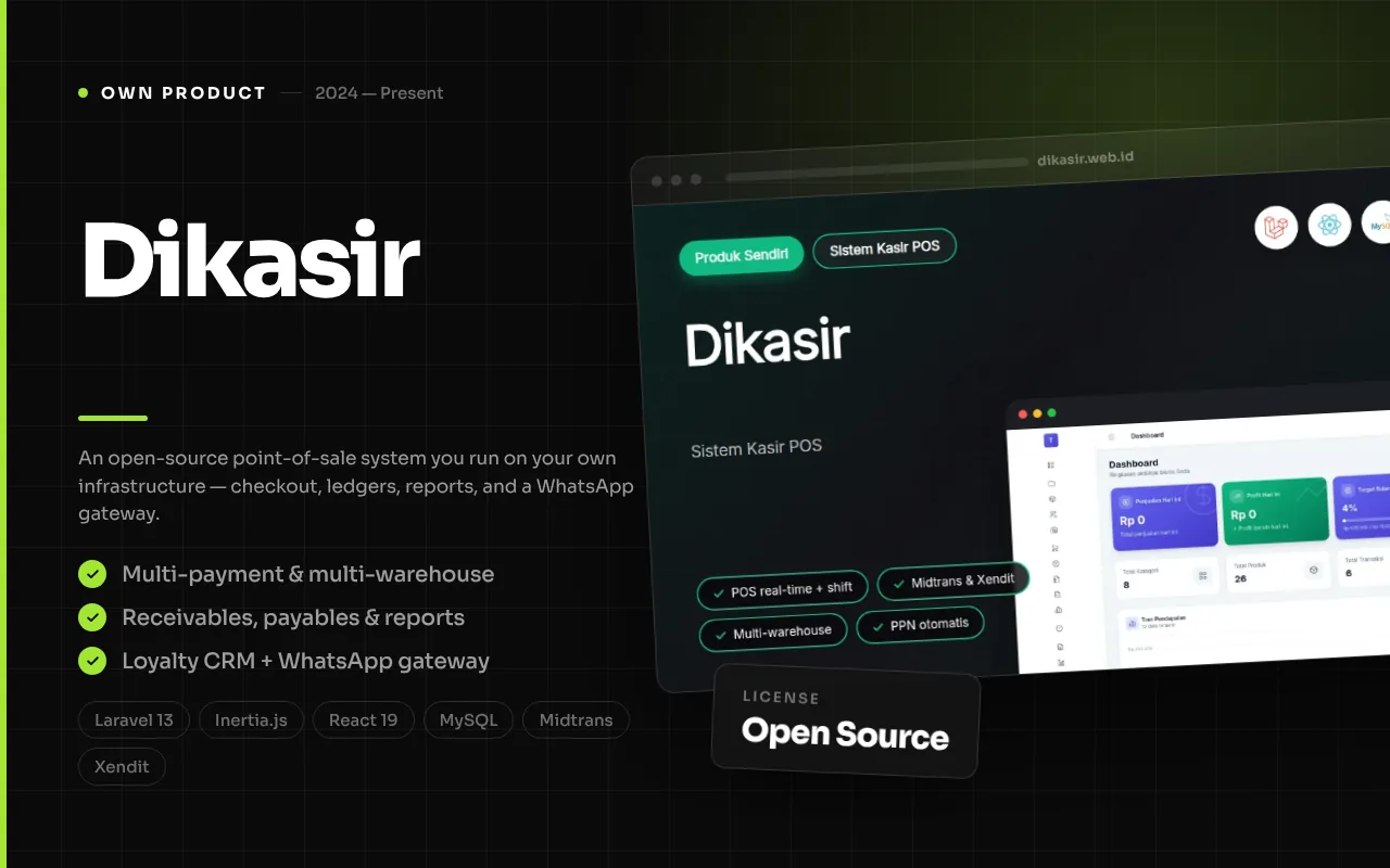 Dikasir — own product by Arya Dwi Putra